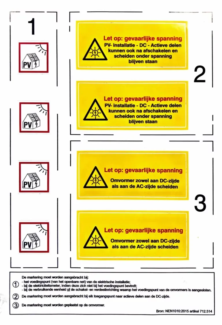 PGM Combinatie Stickervel 8 stuks per vel